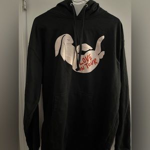 harry styles love on tour white bunny hoodie
